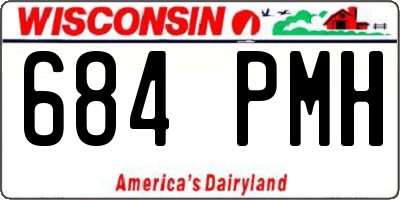 WI license plate 684PMH