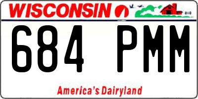 WI license plate 684PMM