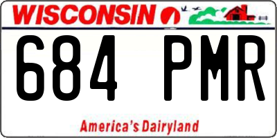 WI license plate 684PMR
