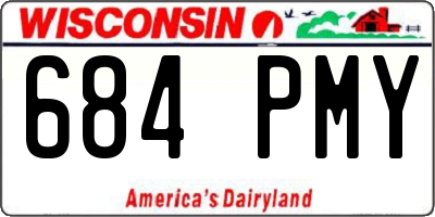 WI license plate 684PMY