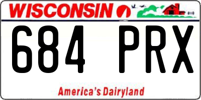 WI license plate 684PRX