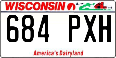 WI license plate 684PXH