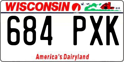 WI license plate 684PXK