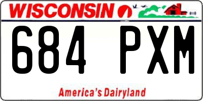 WI license plate 684PXM