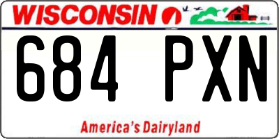 WI license plate 684PXN