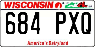 WI license plate 684PXQ