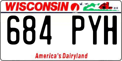 WI license plate 684PYH