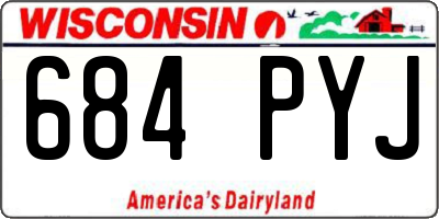 WI license plate 684PYJ