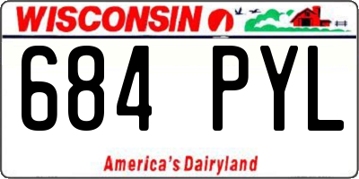 WI license plate 684PYL