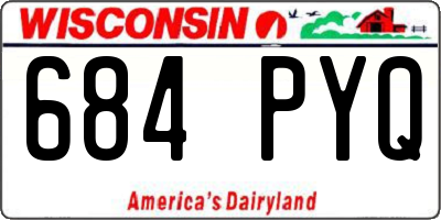 WI license plate 684PYQ