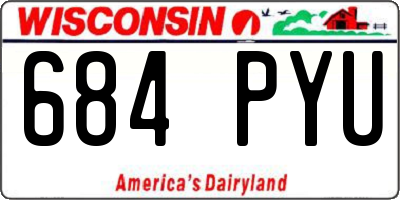WI license plate 684PYU