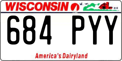 WI license plate 684PYY