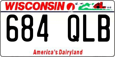WI license plate 684QLB
