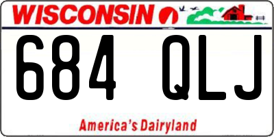 WI license plate 684QLJ