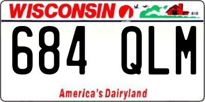 WI license plate 684QLM