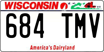 WI license plate 684TMV