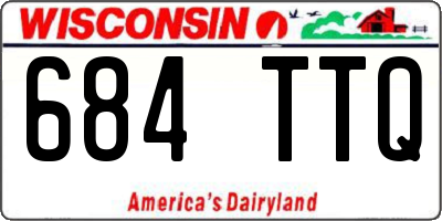 WI license plate 684TTQ
