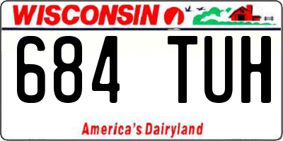 WI license plate 684TUH