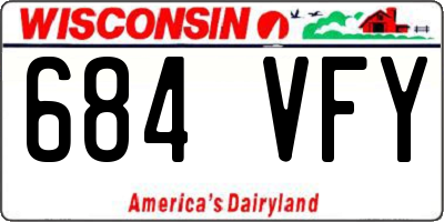 WI license plate 684VFY
