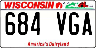 WI license plate 684VGA