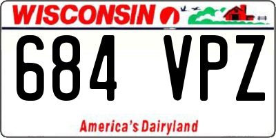 WI license plate 684VPZ