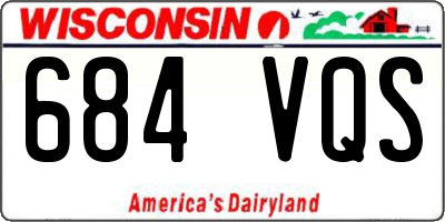 WI license plate 684VQS