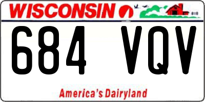 WI license plate 684VQV