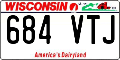 WI license plate 684VTJ