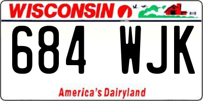 WI license plate 684WJK