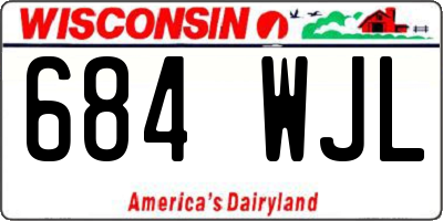 WI license plate 684WJL