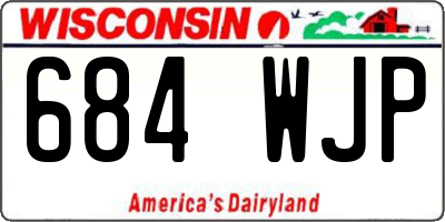 WI license plate 684WJP