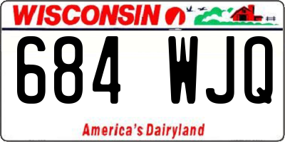 WI license plate 684WJQ