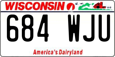 WI license plate 684WJU