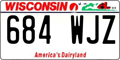 WI license plate 684WJZ