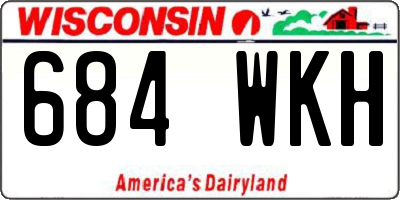 WI license plate 684WKH