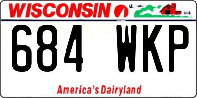 WI license plate 684WKP