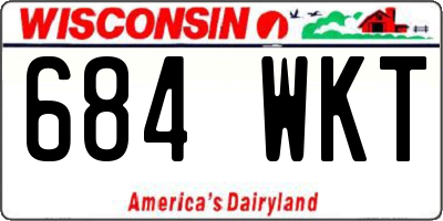 WI license plate 684WKT