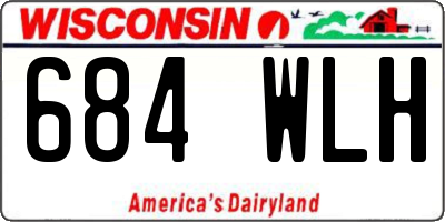 WI license plate 684WLH