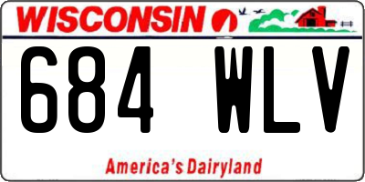 WI license plate 684WLV
