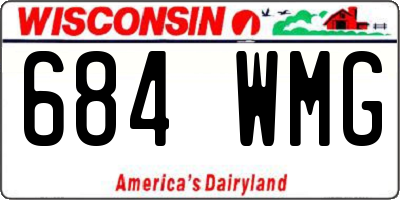 WI license plate 684WMG