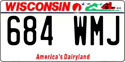 WI license plate 684WMJ