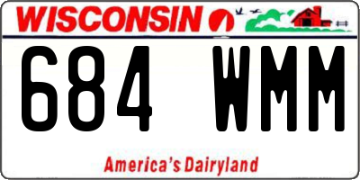 WI license plate 684WMM