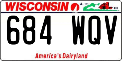 WI license plate 684WQV