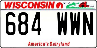 WI license plate 684WWN
