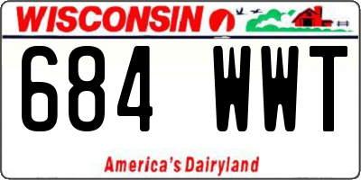 WI license plate 684WWT