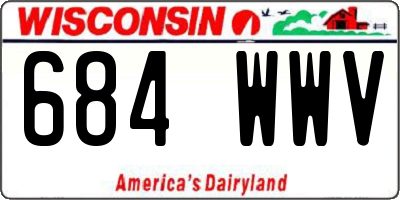 WI license plate 684WWV