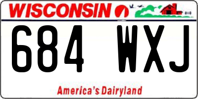 WI license plate 684WXJ