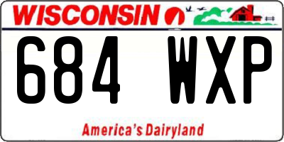 WI license plate 684WXP