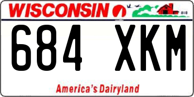 WI license plate 684XKM