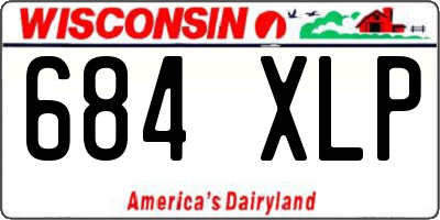 WI license plate 684XLP